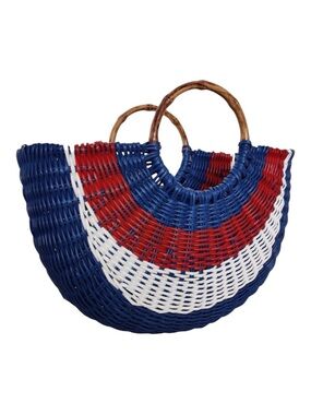INC International Concepts Fan Tote Red White and Blue
